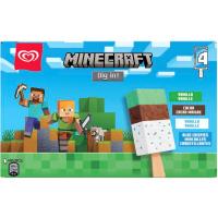 FRIGO Gelat Minecraft, 4 ale, kutxa 300 ml