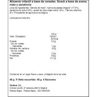Smilito de avena y zanahoria SMILEAT, pack 4x12 g