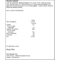 Galletas choco plátano GOODIES, pack 4x20 g Galletas choco plátano GOODIES, pack 4x20 g