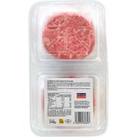 EROSKI behi hanburgesa, 6 ale, erretilua 540 g
