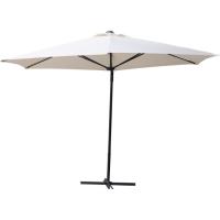 Sombrilla de jardin colgante en crudo, base en cruz incluida, Ø330x240 cm Sombrilla de jardin colgante en crudo, base en cruz incluida, Ø330x240 cm