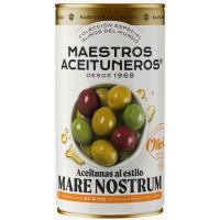 Aceitunas estilo mare nostrum M. ACEITUNEROS, lata 185 g