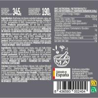 Aceitunas negras receta kalamata M.ACEITUNEROS, frasco 190 g