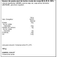 Queso Roquefort GABRIEL COULET, tarrina 100 g Queso Roquefort GABRIEL COULET, tarrina 100 g