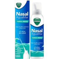 Agua de mar nasal fuerza media VICKS, spray 120 ml