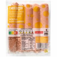 EROSKI saltxitxa gaztarekin, zorroa 200 g EROSKI saltxitxa gaztarekin, zorroa 200 g