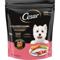 Alimento seco de pollo y salmón para perro CÉSAR, saco 1,4 kg