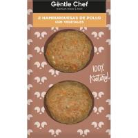 Hamburguesa de pollo con vegetales GËNTLE CHEF, sobre 2 uds