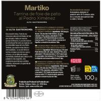 MARTIKO P. Ximenez ahate foie gras marmolatua, terrina 100 g