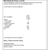 Mermelada de fresa-menta LA VIEJA FABRICA, frasco 280 g