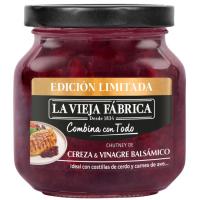 Salsa de cereza-vinagre balsámico LA VIEJA FÁBRICA, frasco 280 g