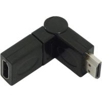 Adaptador Hdmi articulado hembra/macho - negro 360071 METRONIC
