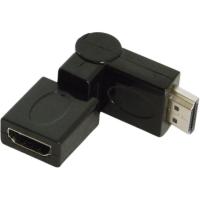 Adaptador Hdmi articulado hembra/macho - negro 360071 METRONIC