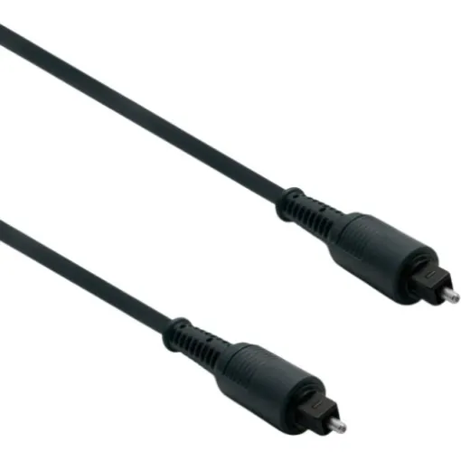 Cable de audio, fibra óptica 1,2 m - negro 370230 METRONIC