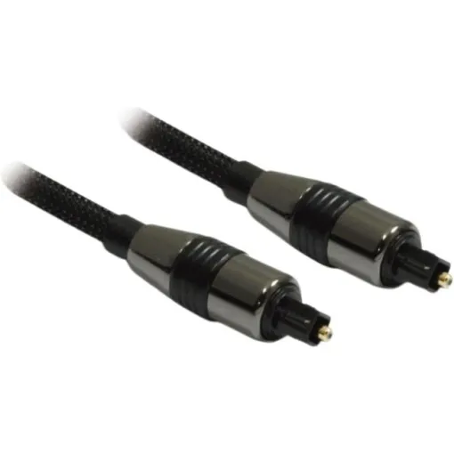 Cable audio fibra óptica PREMIUM 2 m negro 419220 METRONIC
