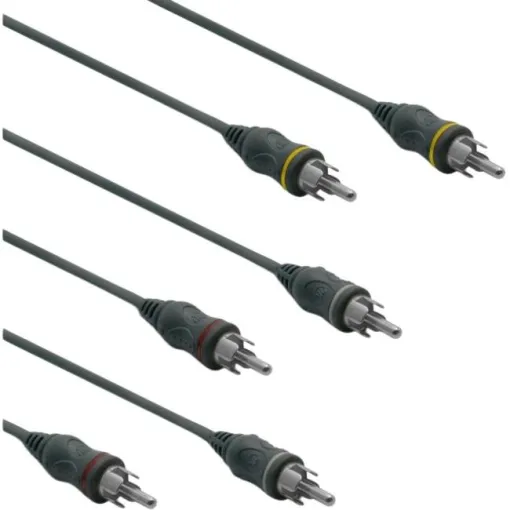 Cable audio 3 RCA macho/macho-3 m 370078 METRONIC
