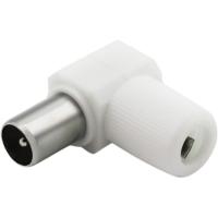 Toma acodada 9,52 mm - hembra - blanco 338106 METRONIC
