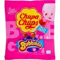 Caramelo c/ palo relleno chicle bubbaloo CHUPA CHUPS, bolsa 96 g Caramelo c/ palo relleno chicle bubbaloo CHUPA CHUPS, bolsa 96 g