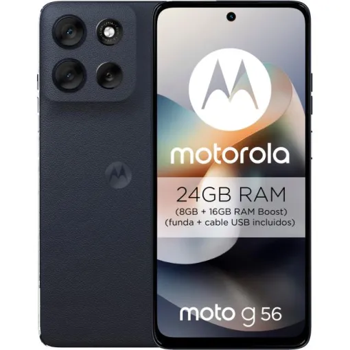 Smartphone libre Black Oyster 8/512 GB, Moto G56 5G MOTOROLA