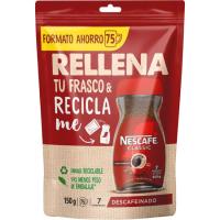 Café soluble classic descafeinado natural NESCAFÉ, bolsa 150 g