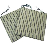 Cojín cuadrado para silla con cordones, estampado Liora, 40x40x3 cm