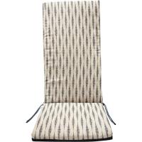 Cojín multiposiciones con respaldo y cordones, estampado Liora, 120x45x4 cm