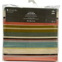 Cojín cuadrado para silla con cordones, estampado rayas Stripes, 40x40x3 cm