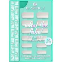Uñas postizas press on What the Fake 04 Bare White ESSENCE, 1 ud