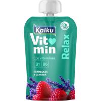 Leche ferm. c/ vitaminas, frambuesa y lavanda KAIKU, pouch 110 g