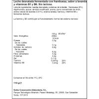 Leche ferm. c/ vitaminas, frambuesa y lavanda KAIKU, pouch 110 g