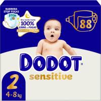 DODOT SENSITIVE Jumbo pixoihala 4-8 kg 2 neurria, paketea 88 ale