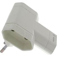Adaptador enchufe blanco 3 tomas Slim trasmuelbe, 10A, 50623 OSCA CONNECT