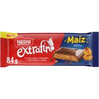 Chocolate extrafino con leche y maiz NESTLÉ, tableta 84 g Chocolate extrafino con leche y maiz NESTLÉ, tableta 84 g
