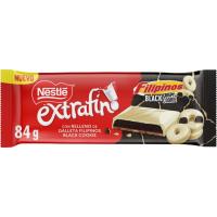 NESTLÉ txokolate estrafina esnearekin eta filipinoekin, tableta 84 g