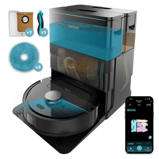 Robot aspirador con base autovaciado, Conga X50 CECOTEC