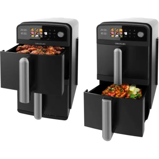 Freidora de aire, 10L, 2400W, Cecofry DuoLevel 10000 CECOTEC