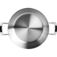 Sartén honda con 2 asas, acero inoxidable sin antiadherente Triply Natural IBILI, Ø24 cm