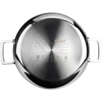 Sartén honda con 2 asas, acero inoxidable sin antiadherente Triply Natural IBILI, Ø32 cm