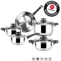 Batería de acero inoxidable, todos los fuegos, Style MAGEFESA, 9 piezas
