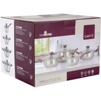 Bateria de acero inoxidable Gartz SAN PIETRO, 8 piezas