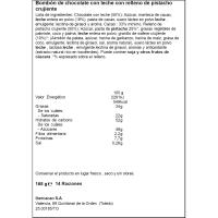 Bombón relleno de pistacho DARLET, bolsa 168 g