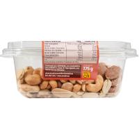 Mix tostados sin sal EROSKI, tarrina 175 g