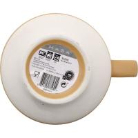 Taza amarilla con asa doble 350 ml KASA, 8,8x8x8 cm