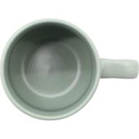 Taza verde con asa doble 350 ml KASA, 8,8x8x8 cm