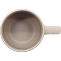 Taza marrón con asa doble 350 ml KASA, 8,8x8x8 cm