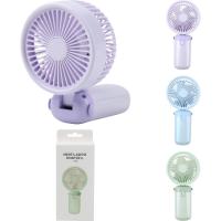 Ventilador mini portatil 3W asa silicona, 3 velocidades, 3 colores MS, 1 ud