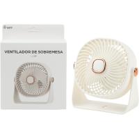 Ventilador mini de sobremesa 2,5W, 3 velocidades, carga por USB MS, 1 ud