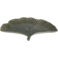 Plato hoja verde KASA, 25,9x2,6x19,9cm