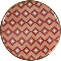 Plato de madera con rombos rosas KASA, 2x30x30cm