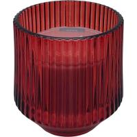 Vela en vaso de vidrio rojo, 240 gr, esencia canela KASA, 9,7x9,6x9,6 cm